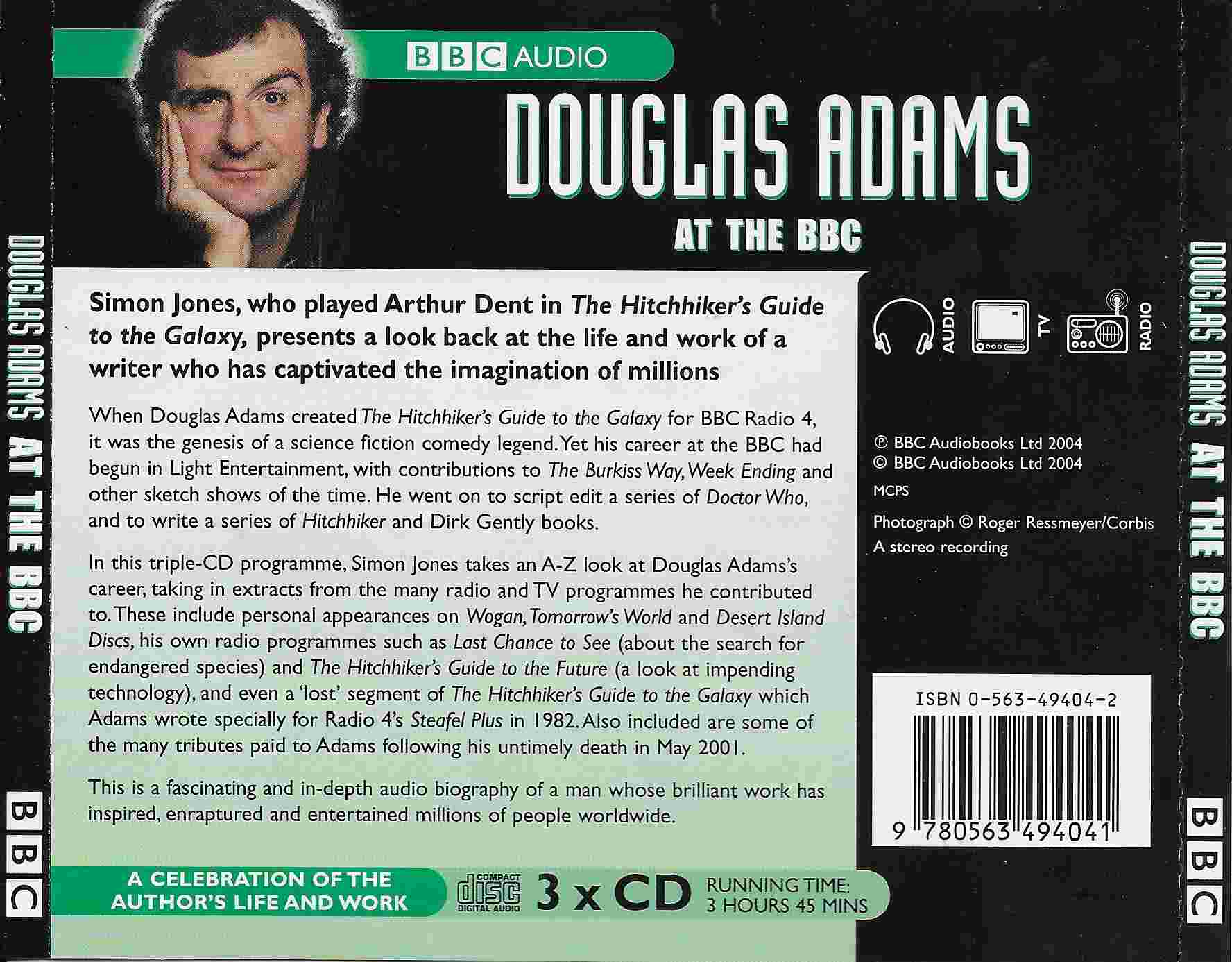 Picture of ISBN 0-563-49404-2 Douglas Adams at the BBC by artist Various from the BBC records and Tapes library